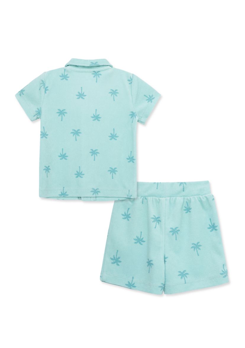 Baby Boys Palm Tree Terry Set