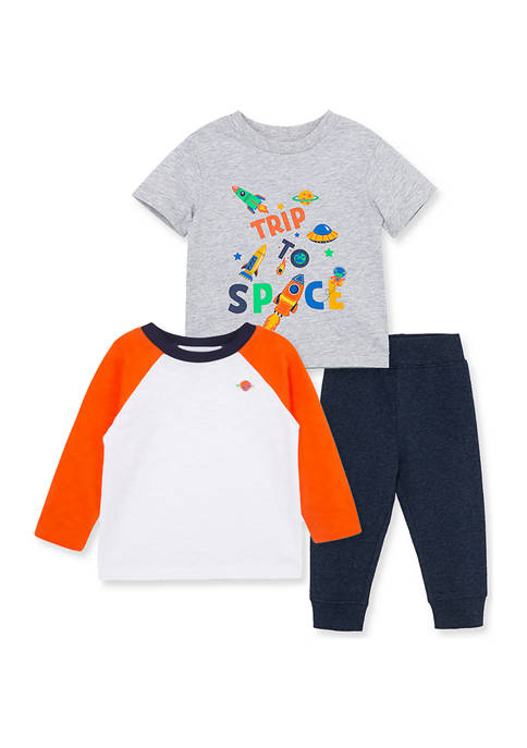 Little Me Baby Boys Space 3 Piece Play