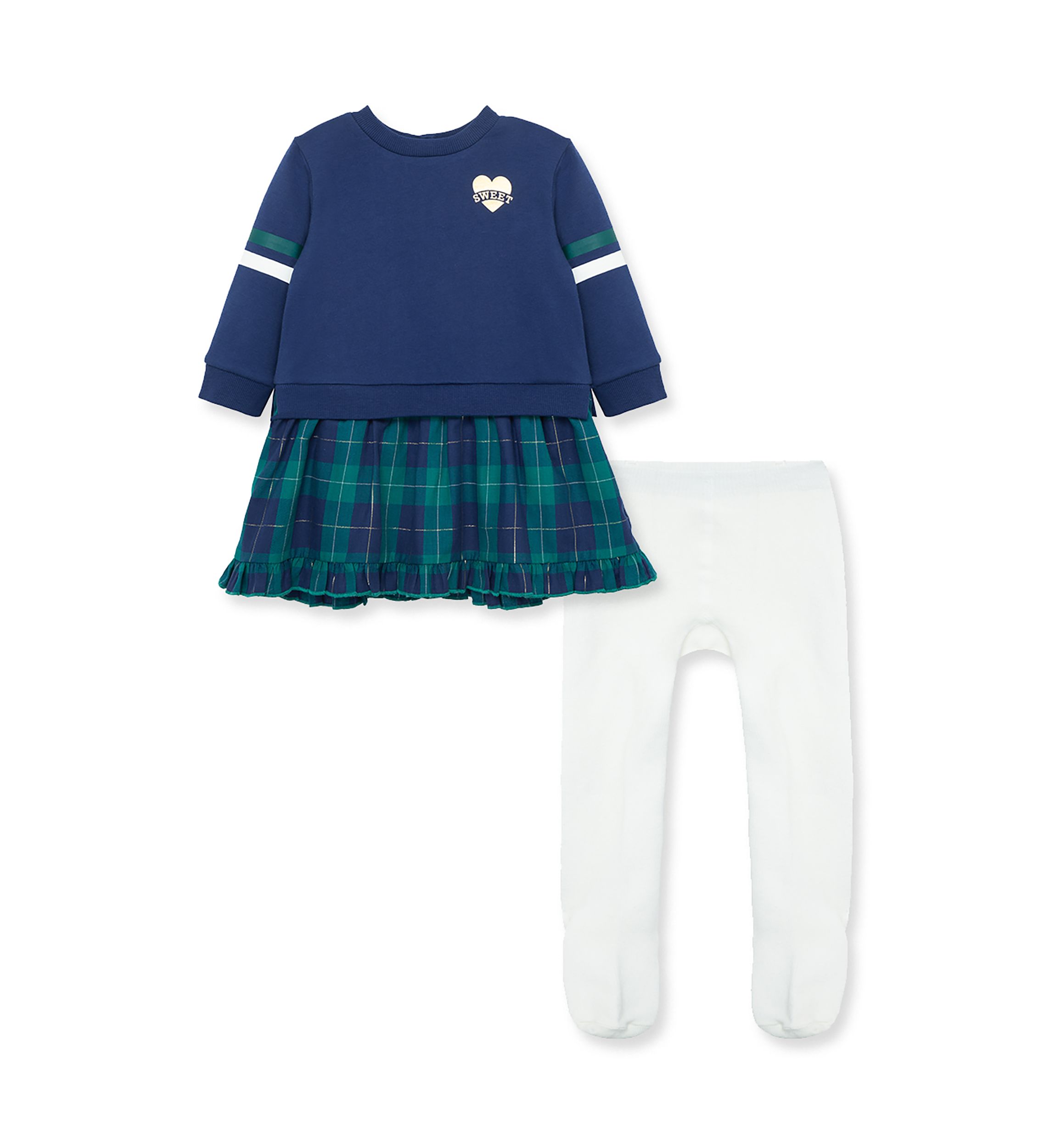 Baby Girls Tartan 2 Piece Fashion Set