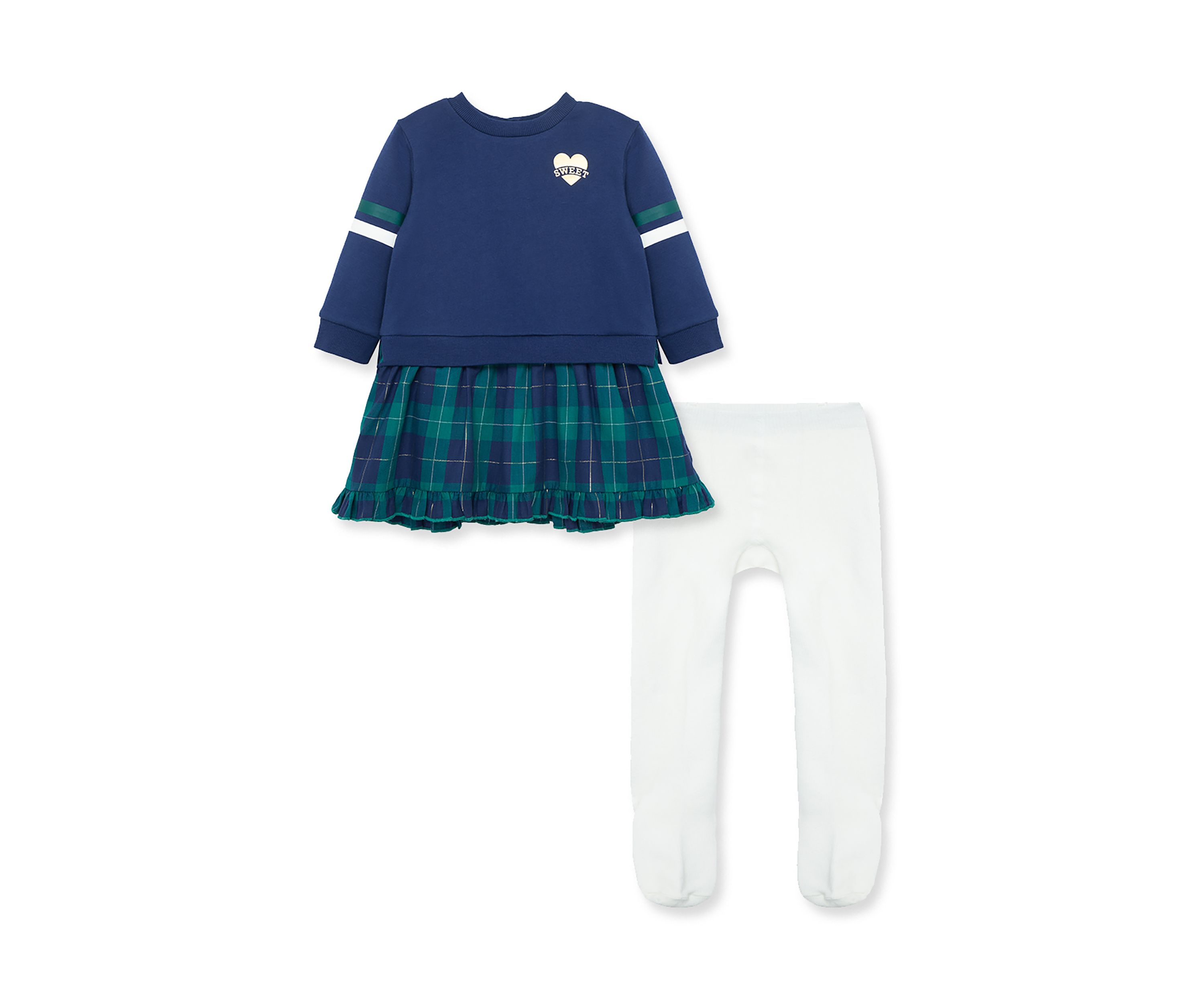 Baby Girls Tartan 2 Piece Fashion Set