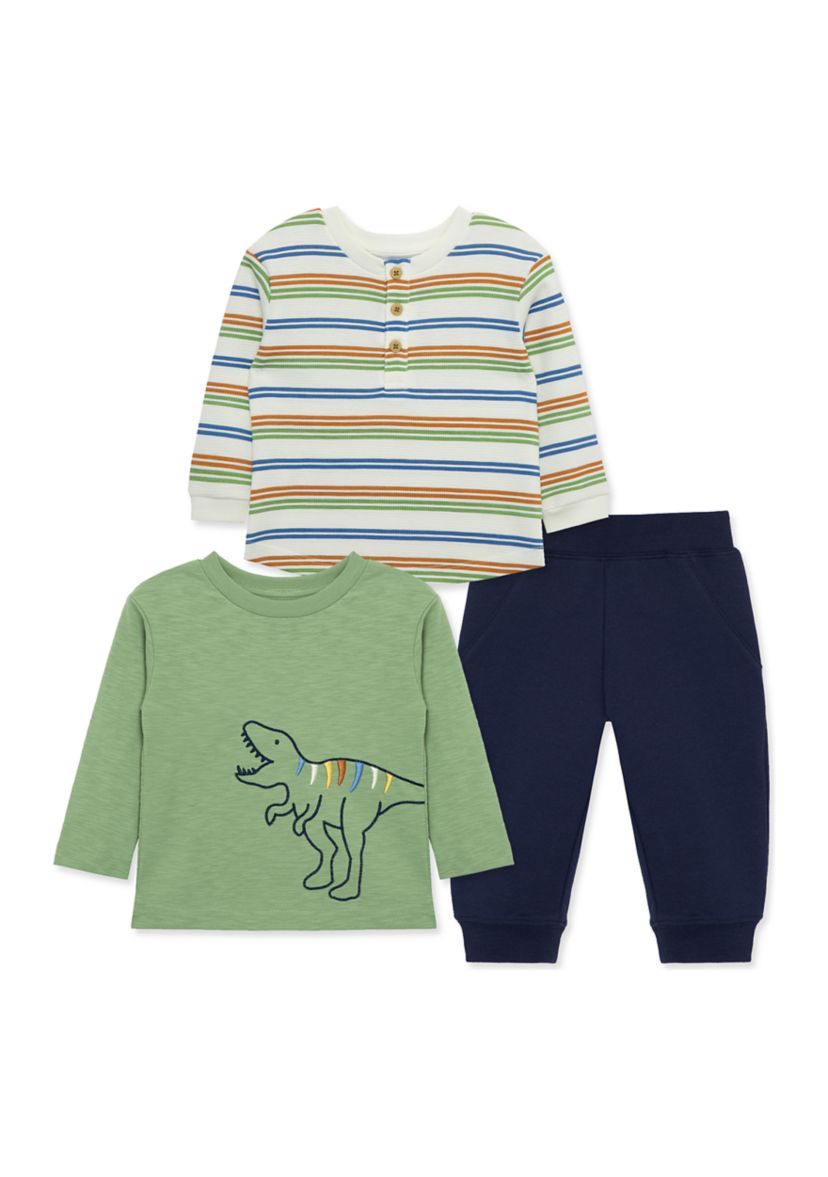Baby Boys Dinosaur Graphic 3 Piece Play Set