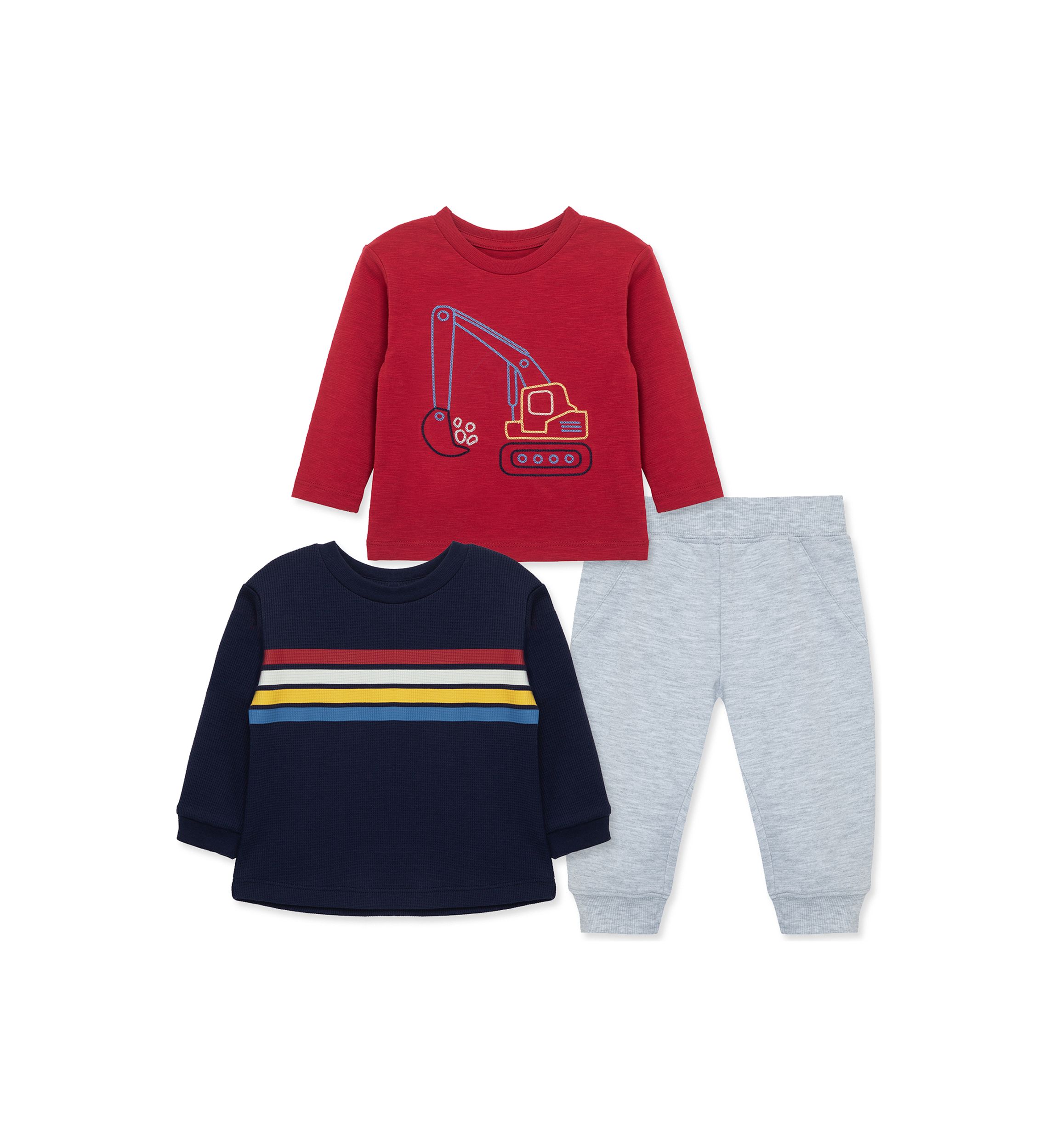 Baby Boys Construction Graphic 3 Piece Play Set