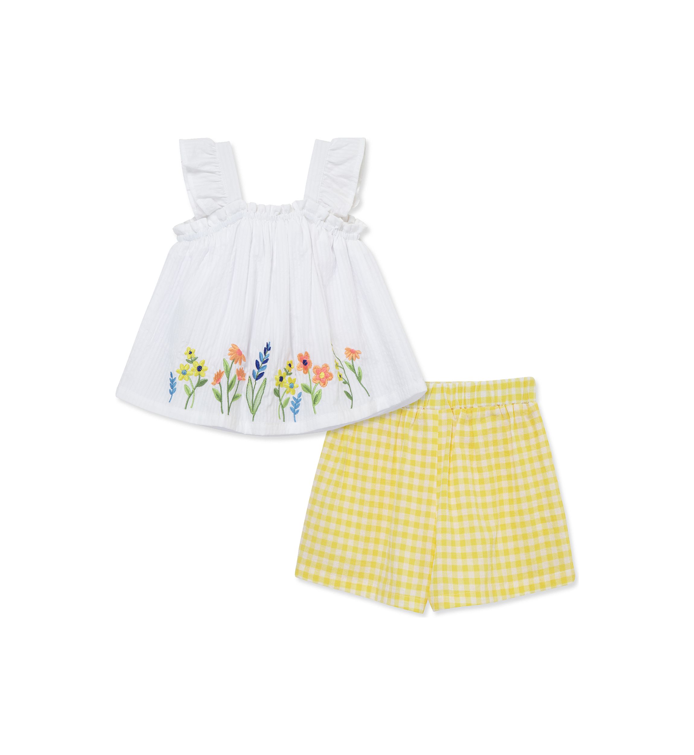 Baby Girls Border Woven Play Set