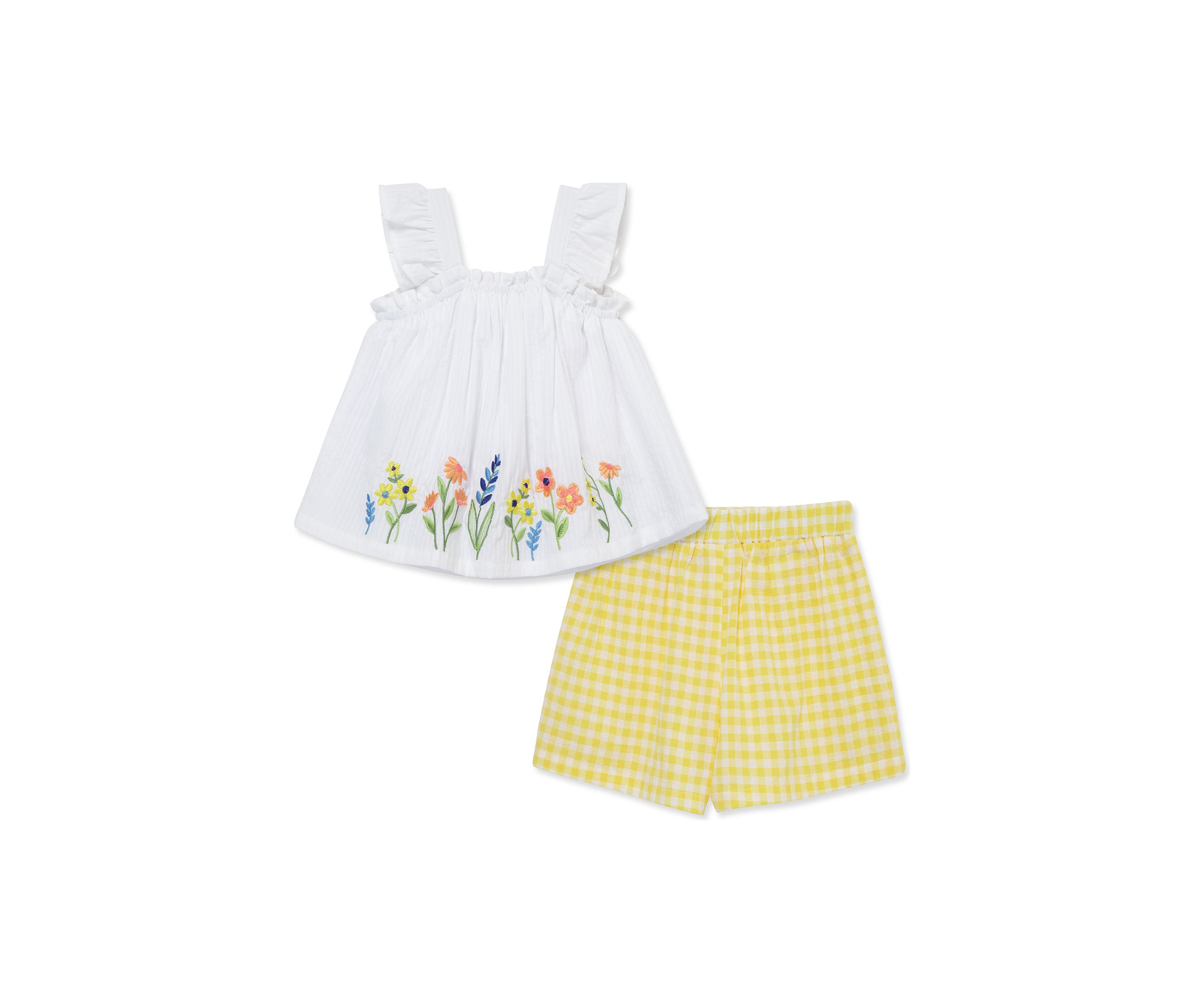 Baby Girls Border Woven Play Set