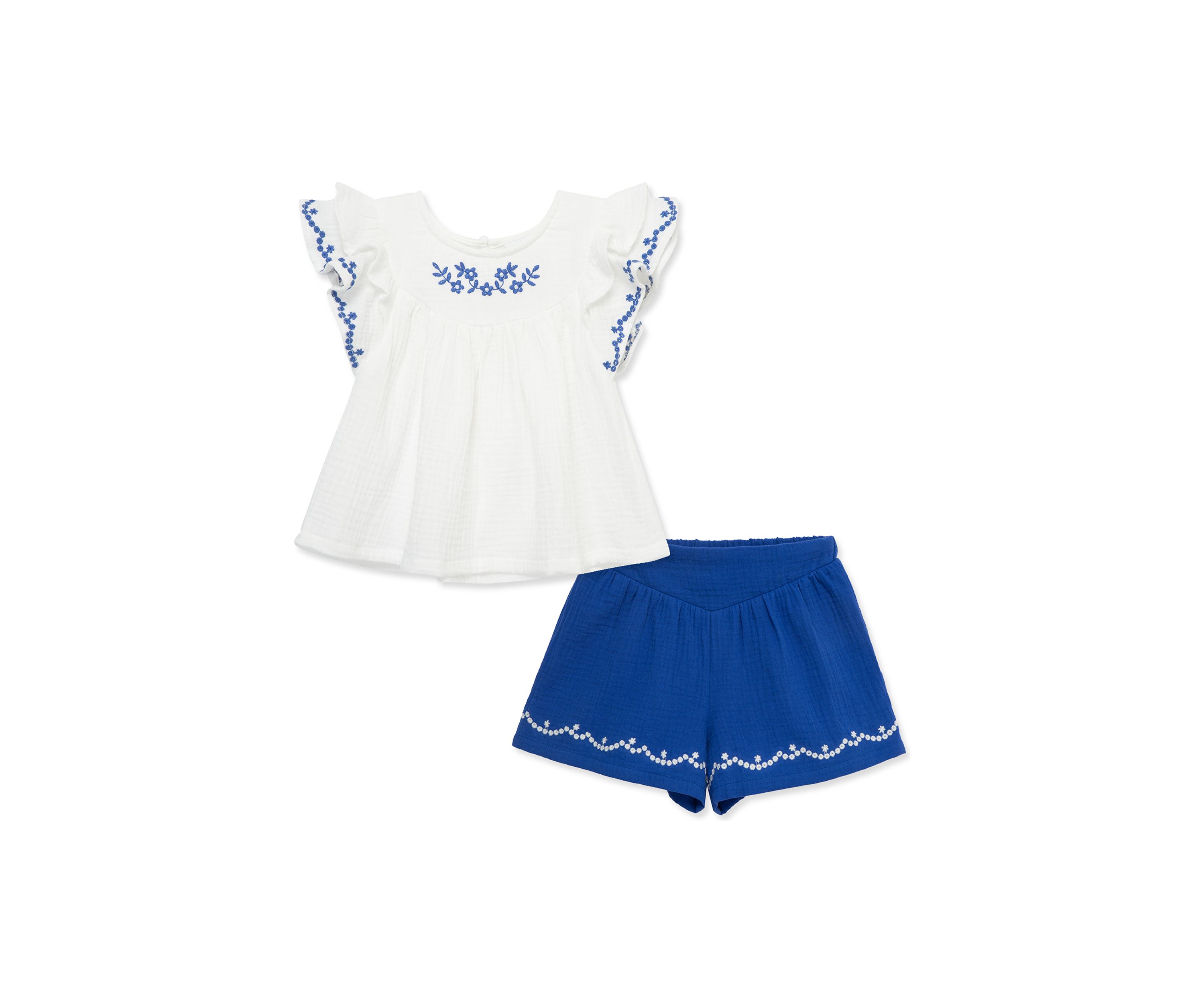 Baby Girls Blue Woven Play Set