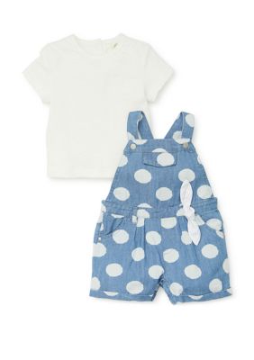 Little Me Baby Girls Polka Dot Jumper Set Belk