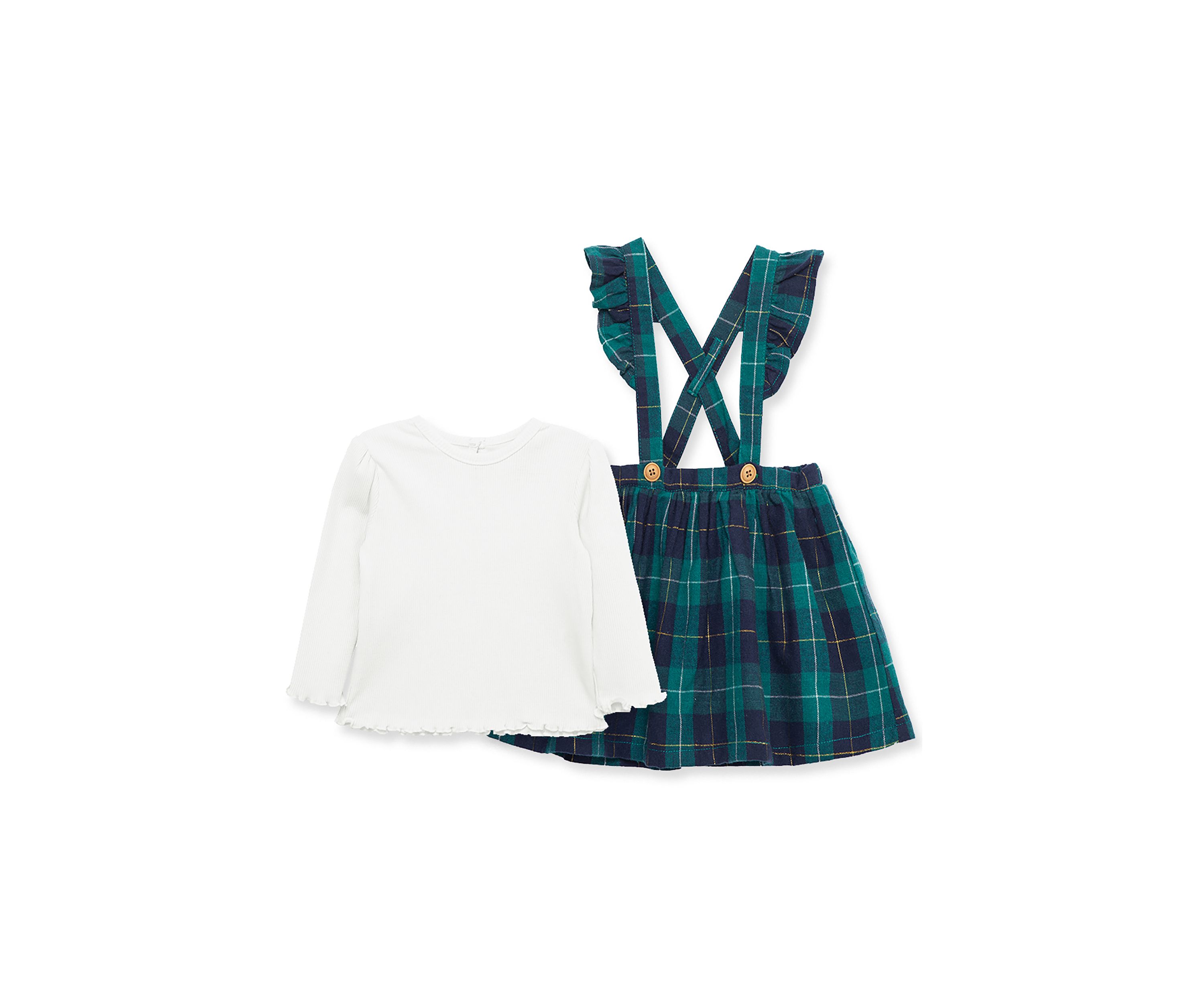 Baby Girls Tartan Jumper Set
