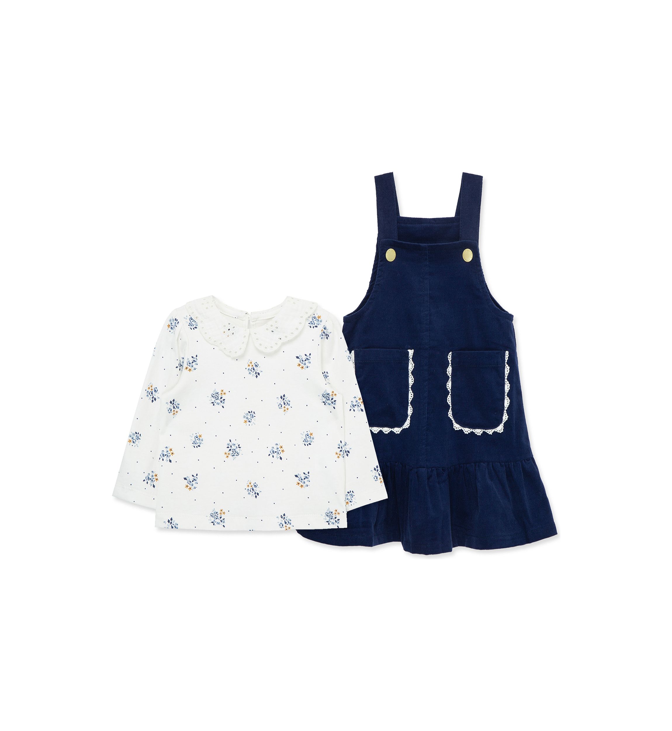 Baby Girls Floral Printed Jumper Set