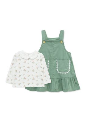 Little Me Baby Girls Green Jumper Set, 24 Months