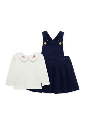 Little Me Baby Girls Pleated Jumper Set, 12 Months