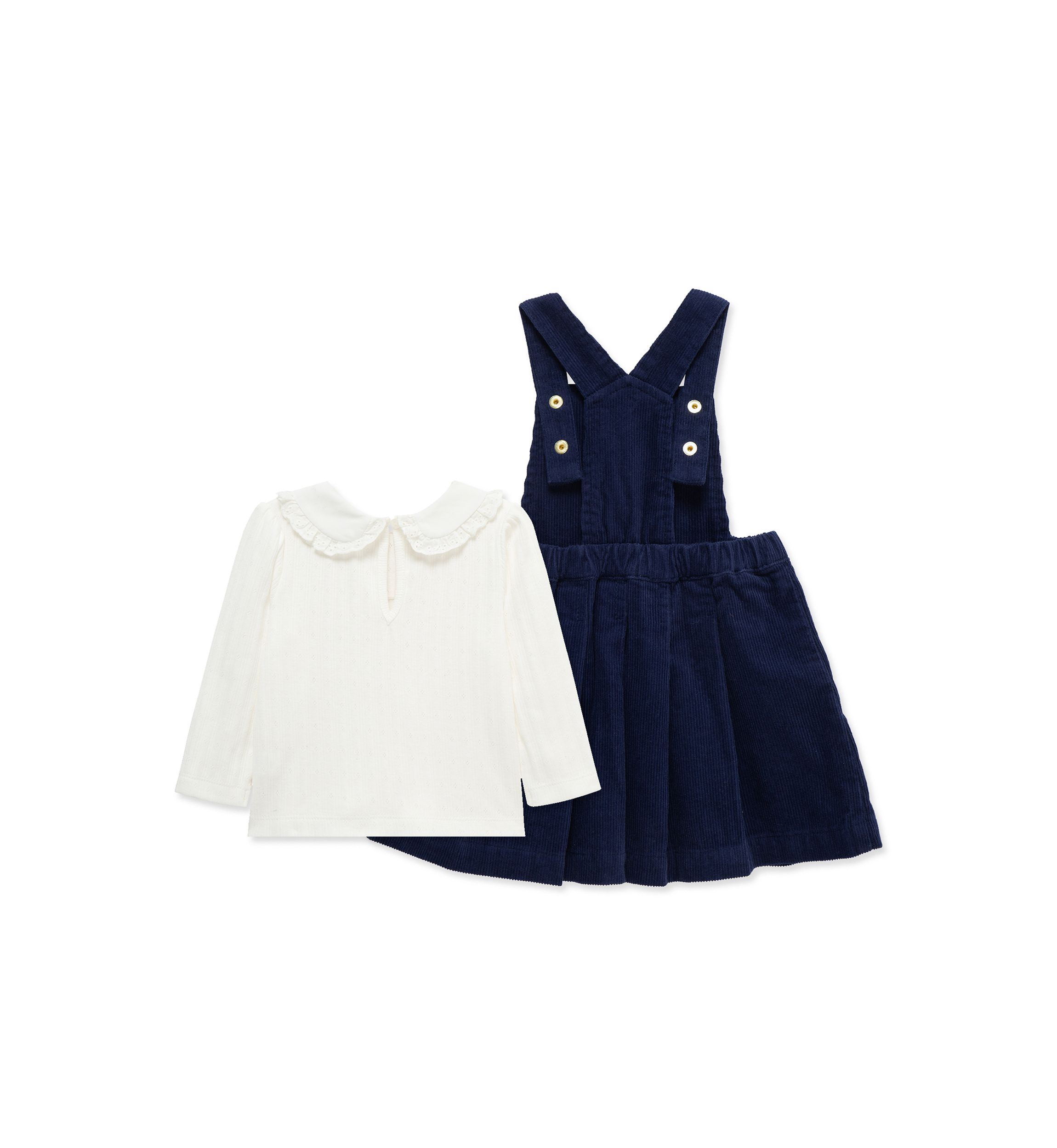 Baby Girls Pleated Jumper Set
