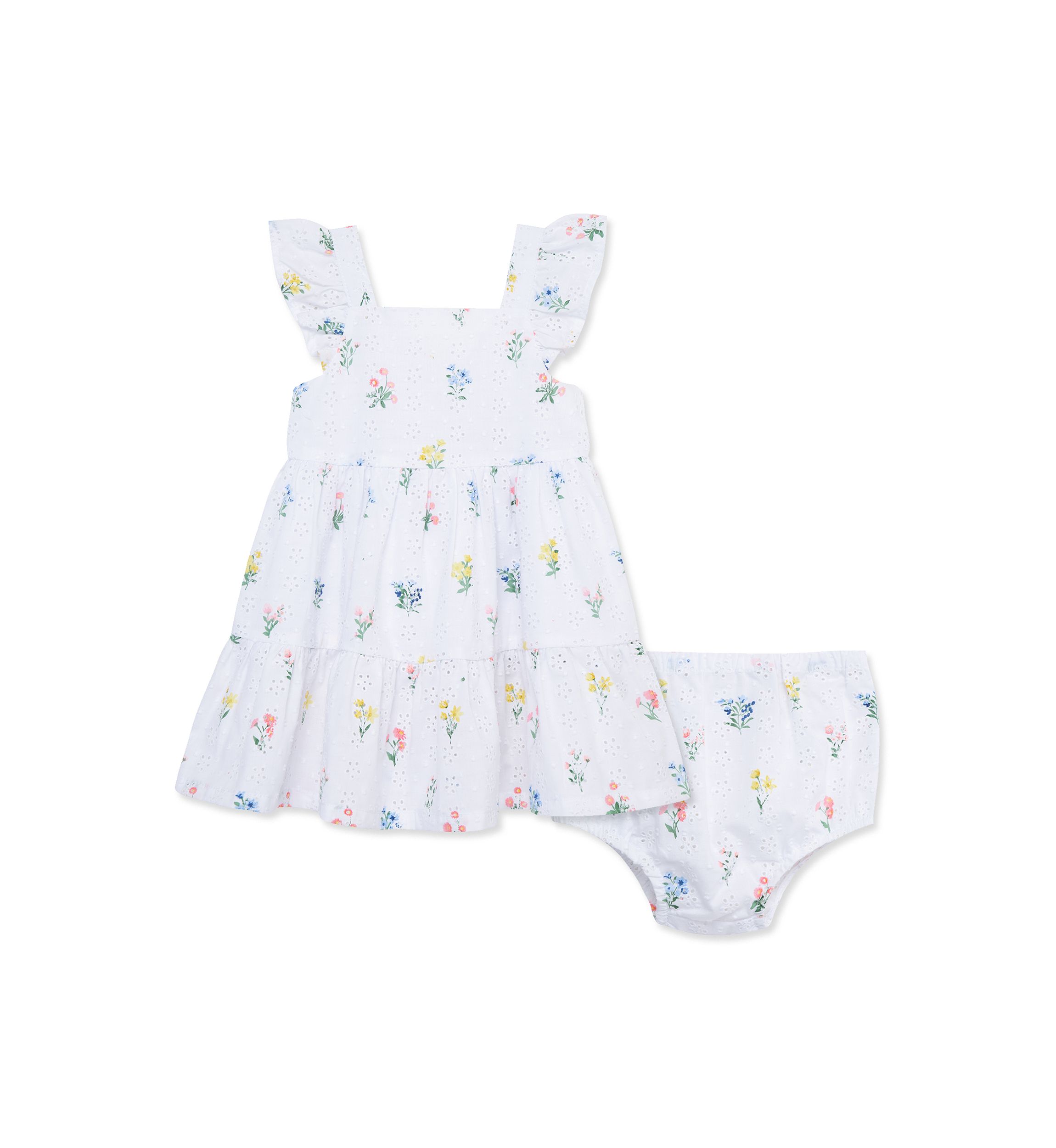 Baby Girls Garden Sundress with Bloomer