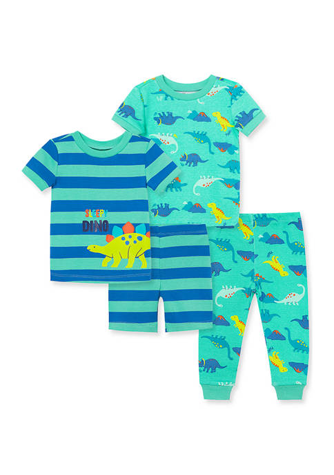 Little Me Baby Boys Dino 4 Piece Pajama