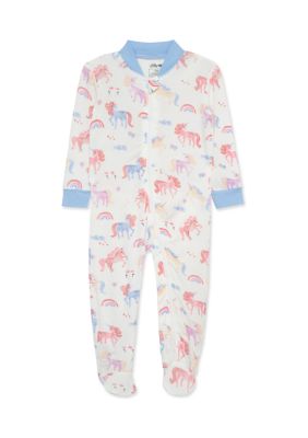 Little Me Little Girls', Plaid Footie, 3M