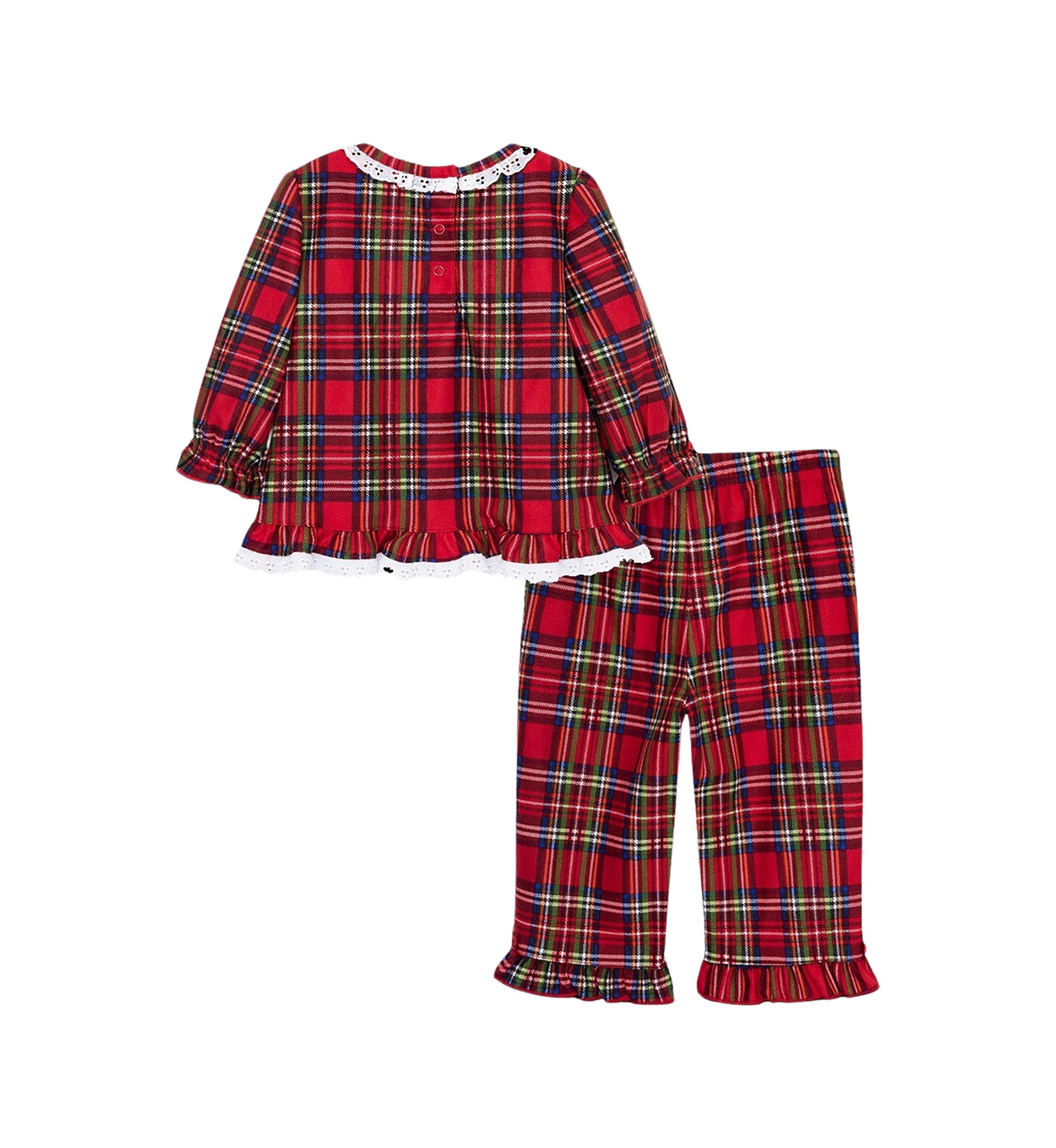 Baby Girls Plaid 2 Piece Pajama Set