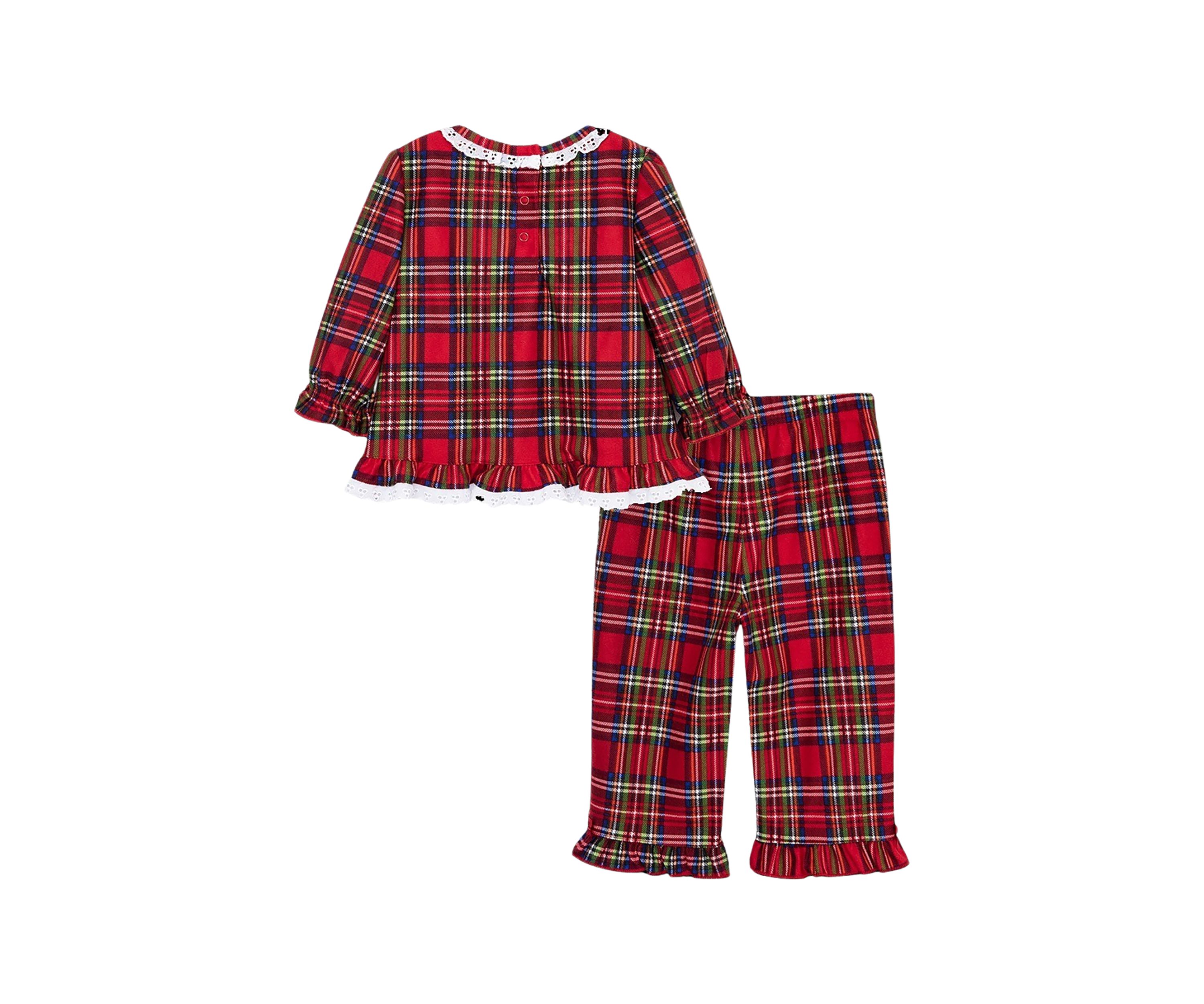 Baby Girls Plaid 2 Piece Pajama Set