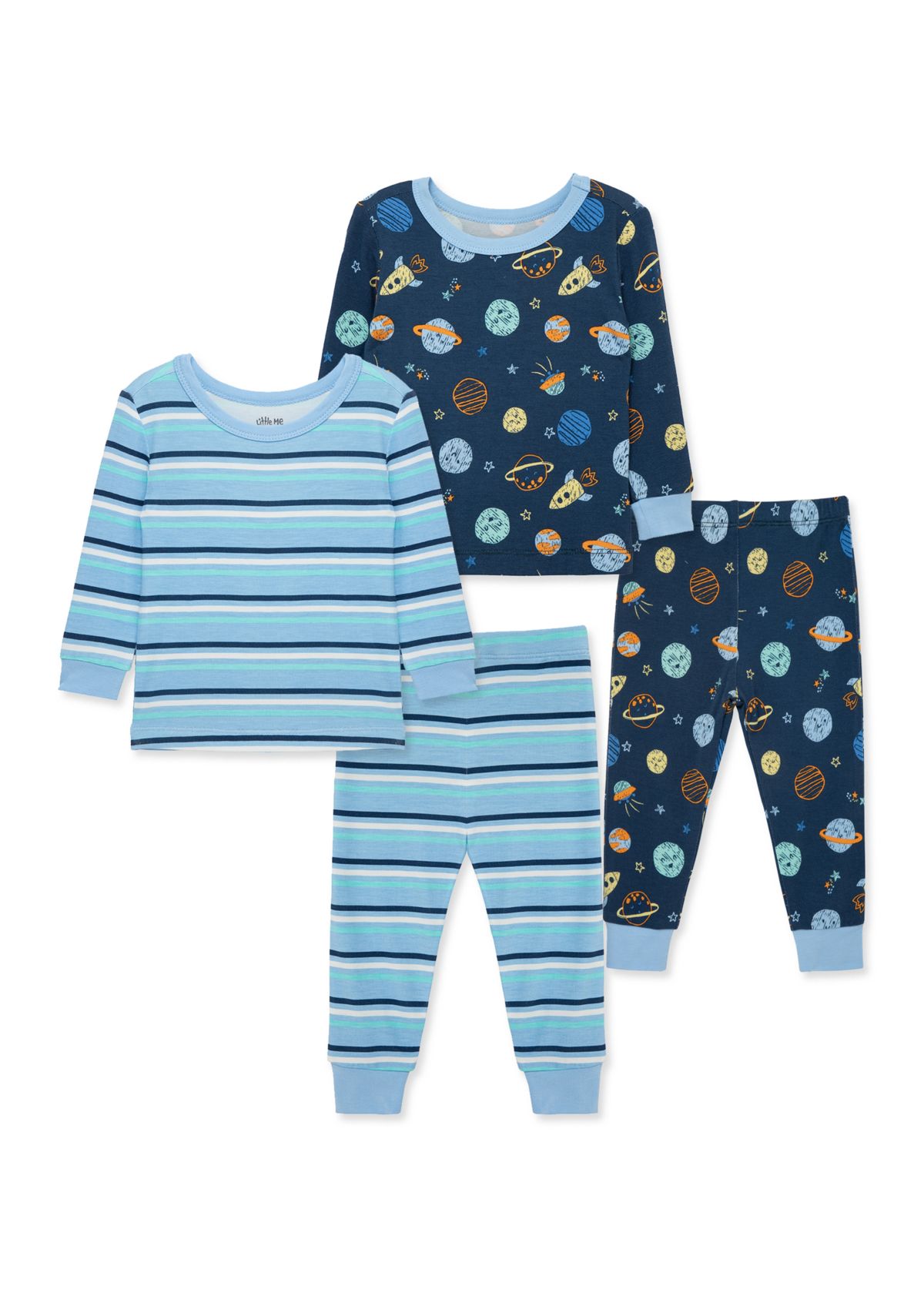 Baby Boys Space 4 Piece Pajama Set