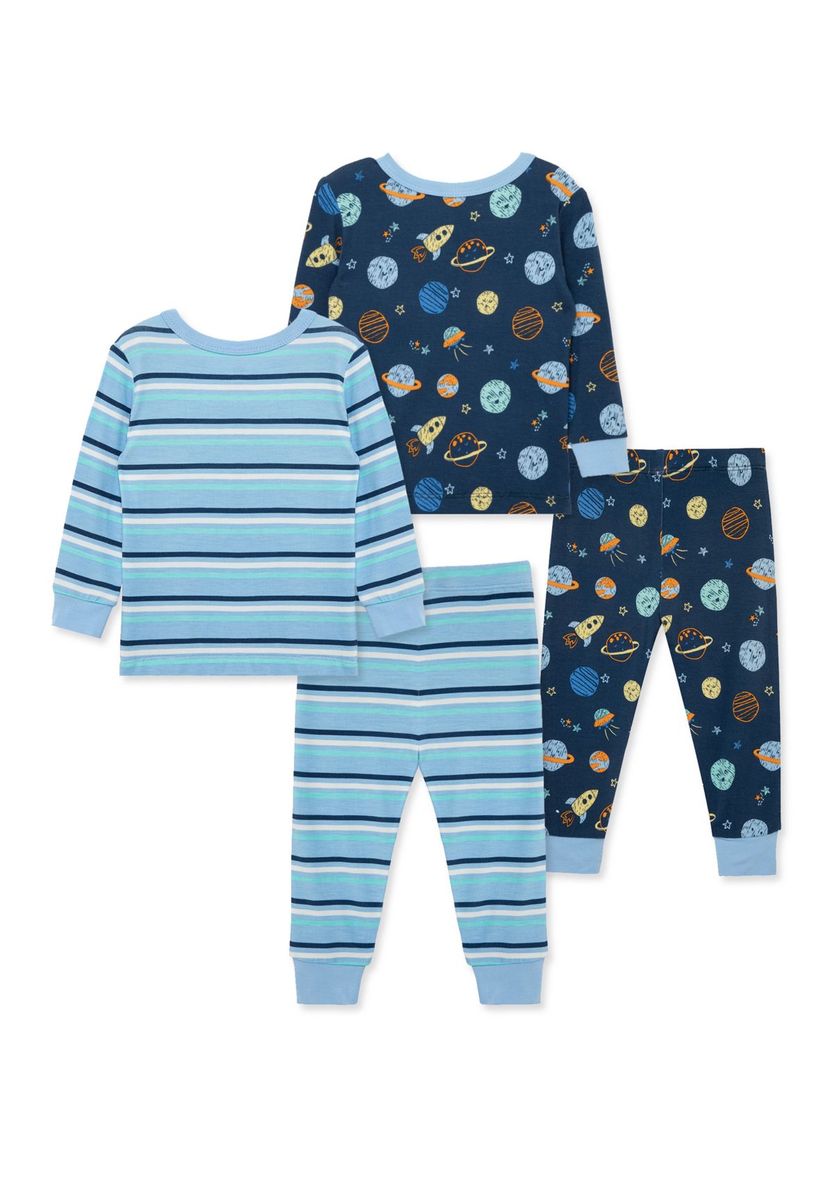 Baby Boys Space 4 Piece Pajama Set