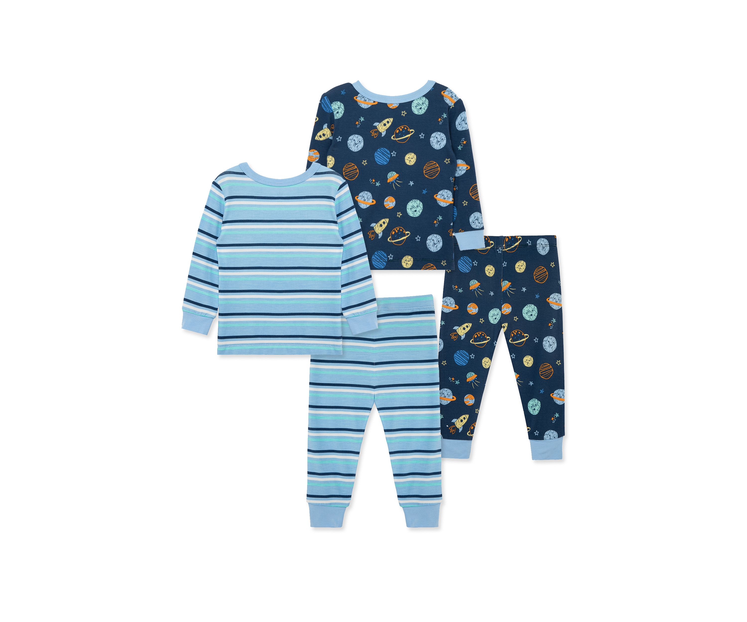 Baby Boys Space 4 Piece Pajama Set