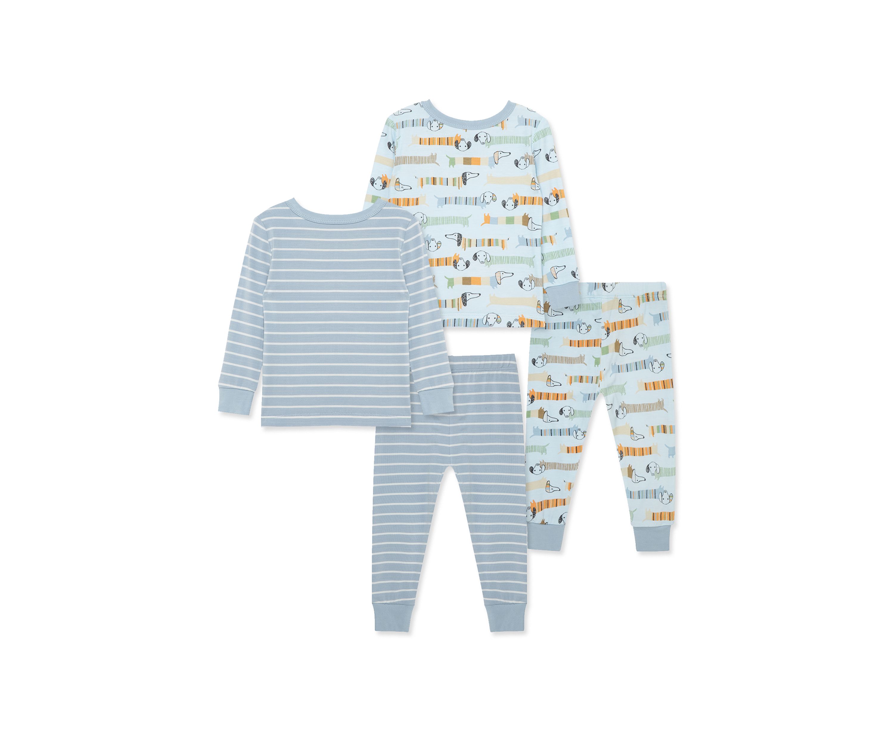 Baby Boys Puppy 4 Piece Pajama Set 