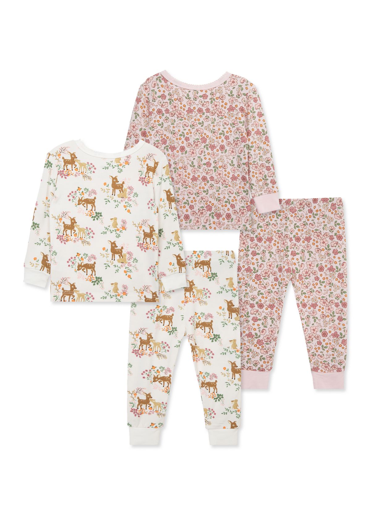 Baby Girls Woodland Four Piece Pajama Set