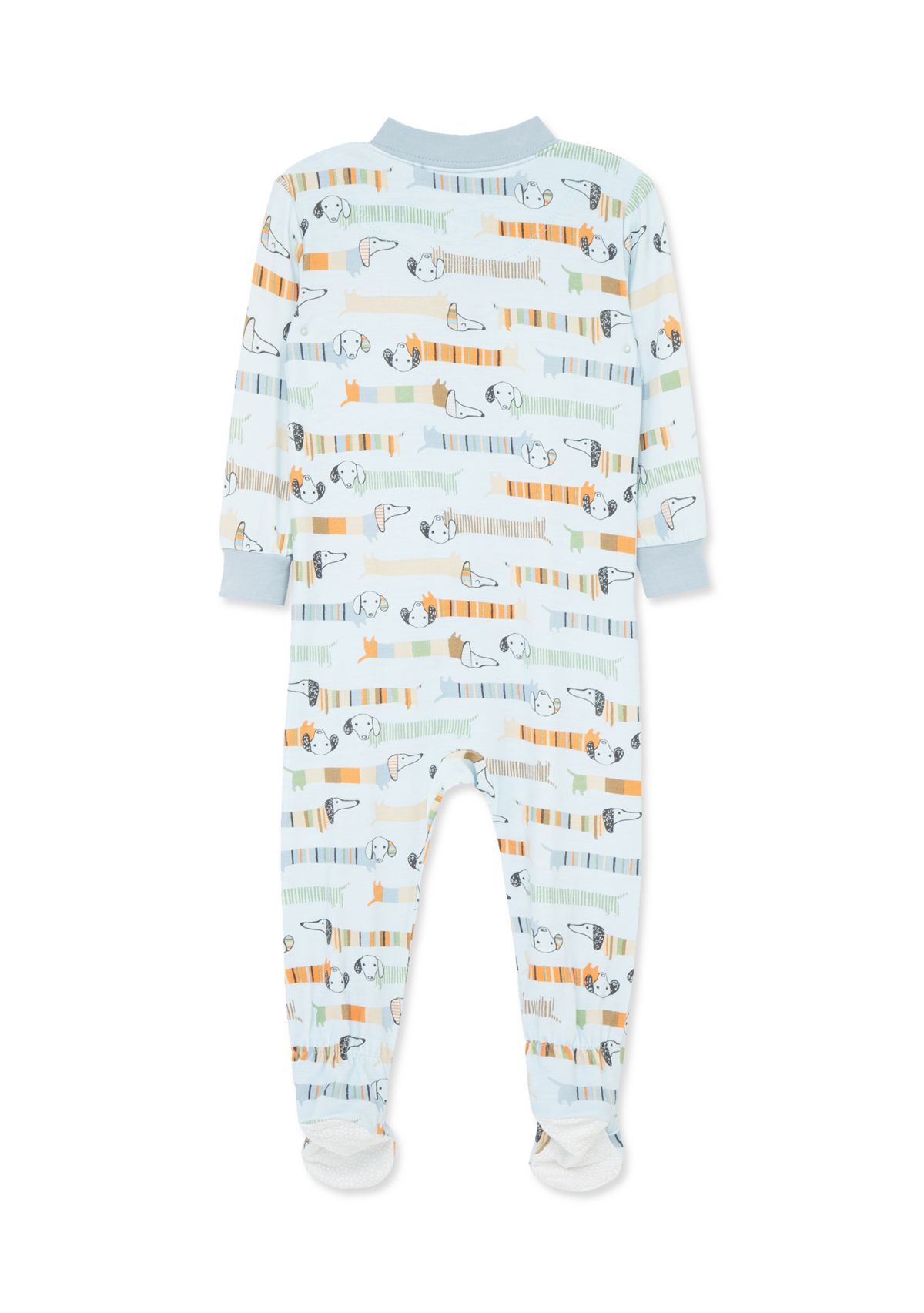 Baby Boys Puppy Zip Front Footie Pajamas