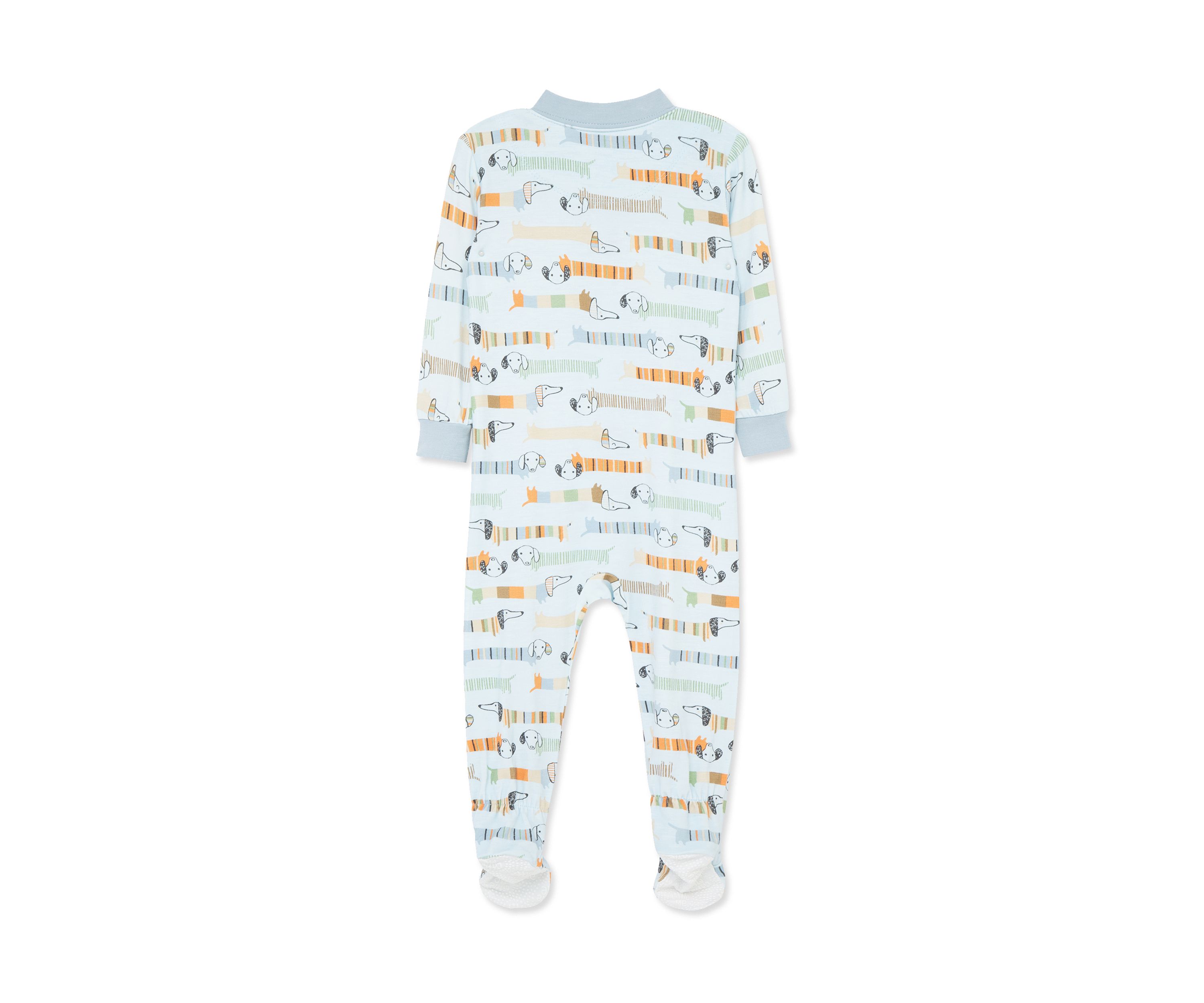 Baby Boys Puppy Zip Front Footie Pajamas
