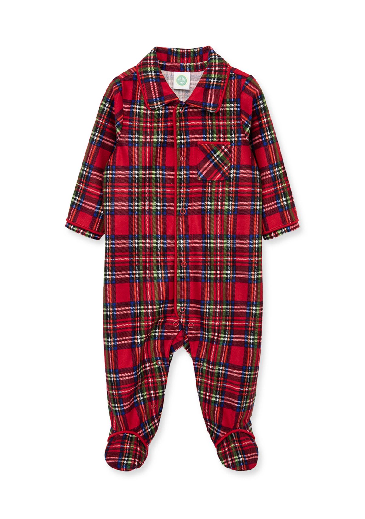 Baby Boys Plaid Footie Pajama 