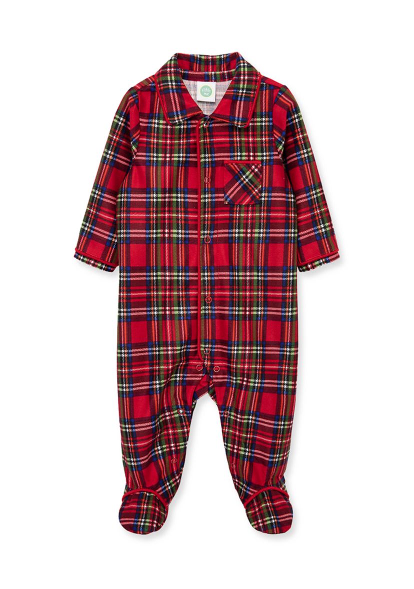 Baby Boys Plaid Footie Pajama 