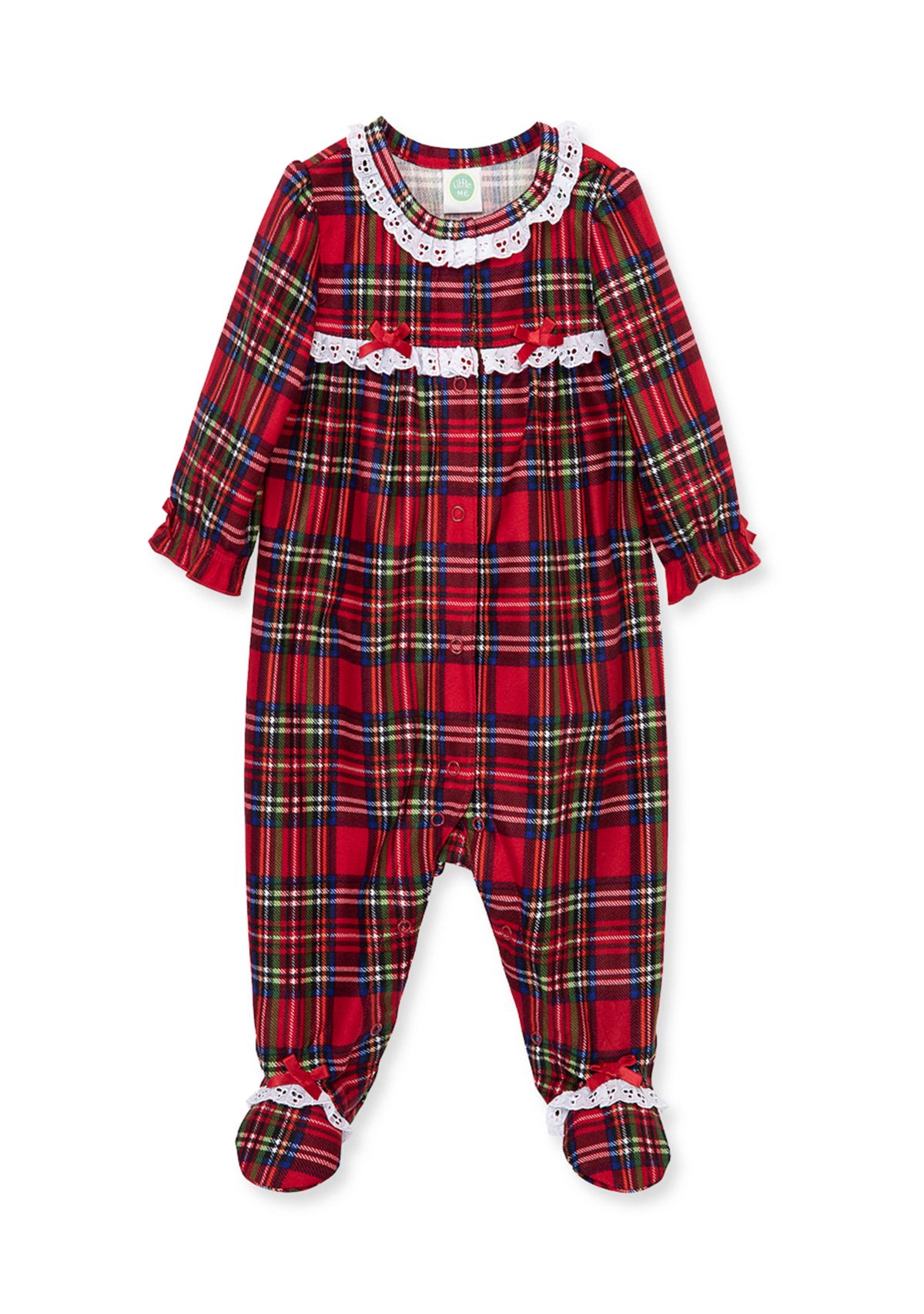 Baby Girls Plaid Footie Pajama