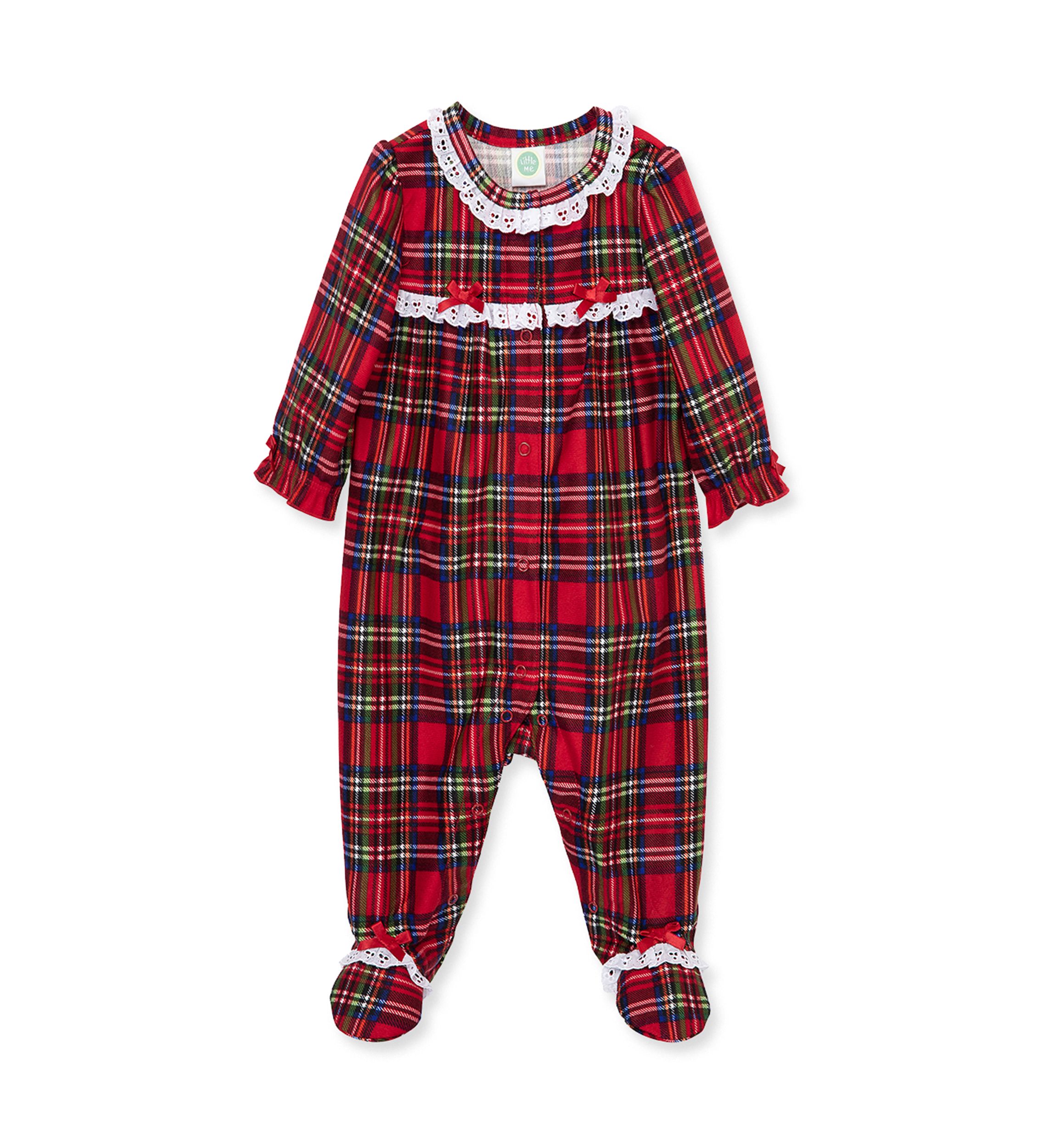 Baby Girls Plaid Footie Pajama