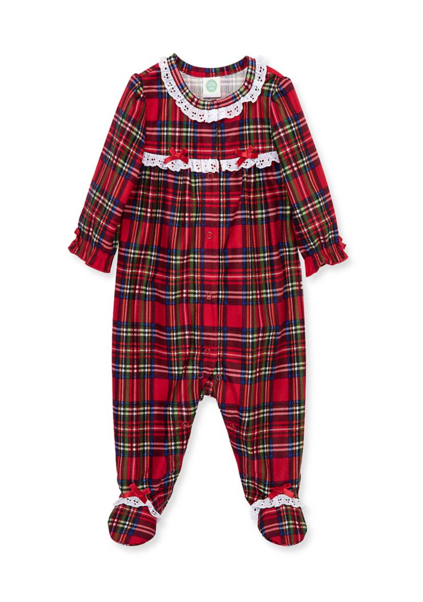 Baby Girls Plaid Footie Pajama