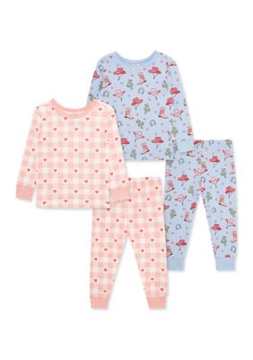 Little Me Baby Girls Cowgirl Floral 4-Piece Pajama Set