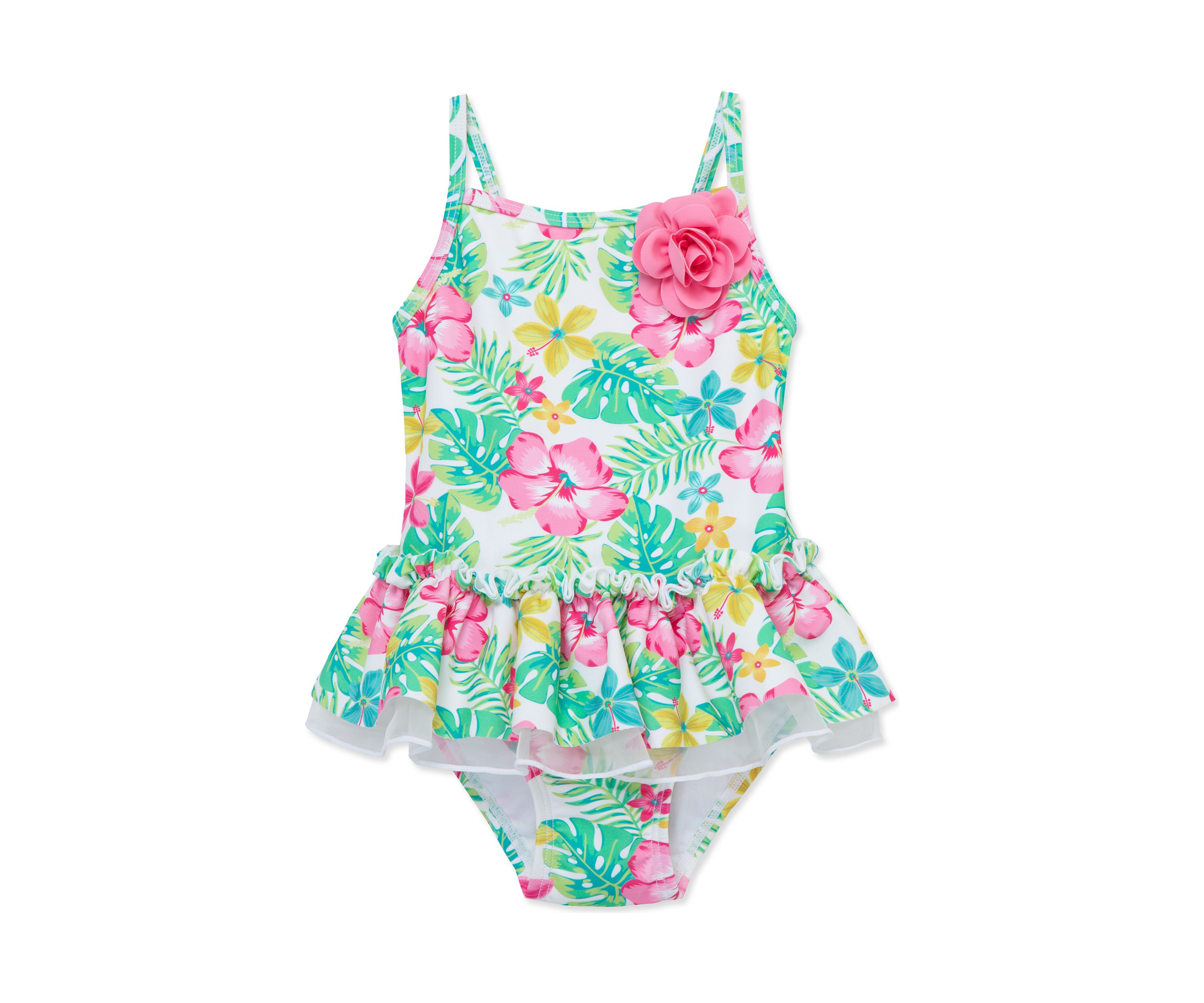Baby Girls Tropical Printed Swimsuit