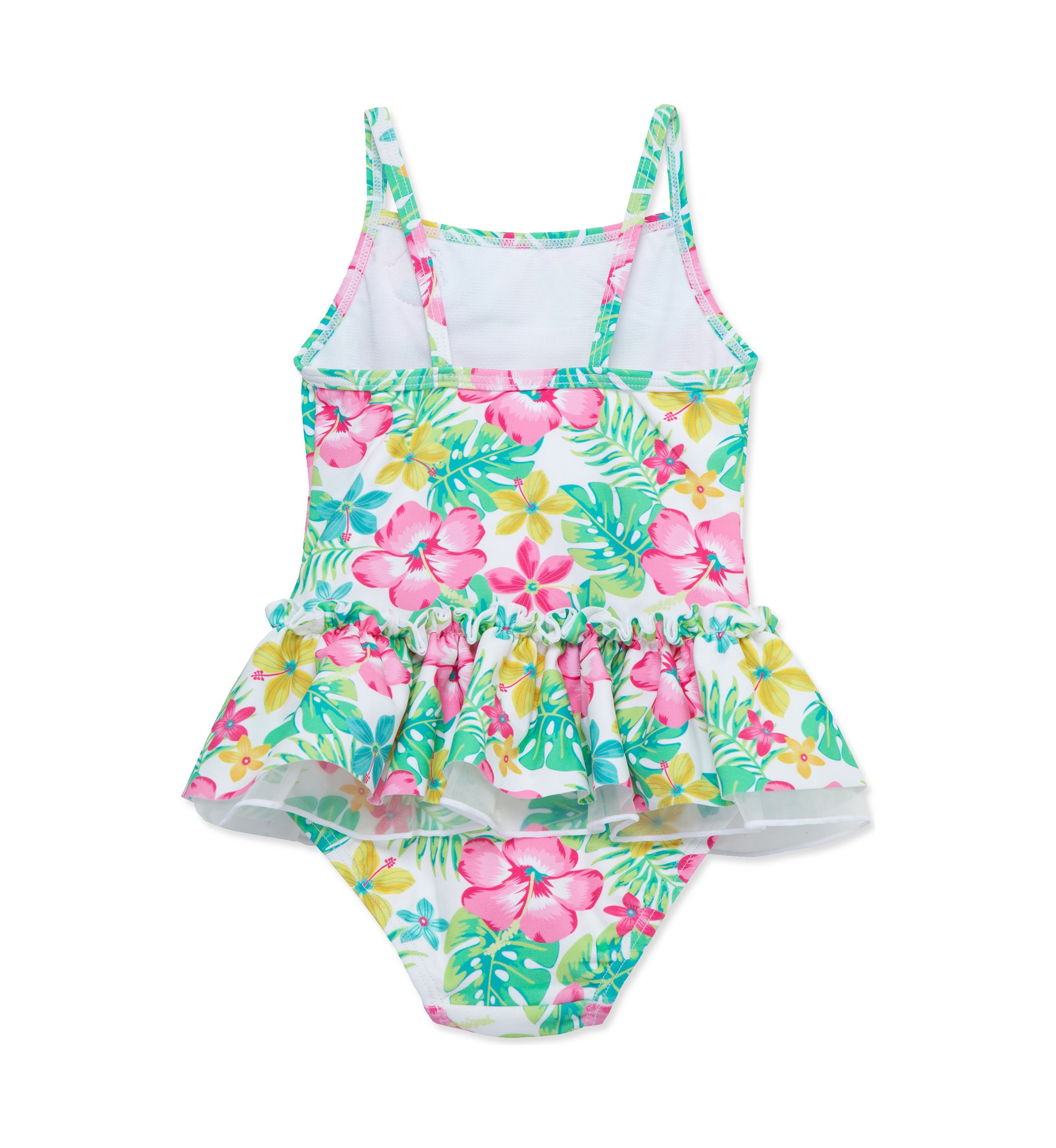 Baby Girls Tropical Printed Swimsuit