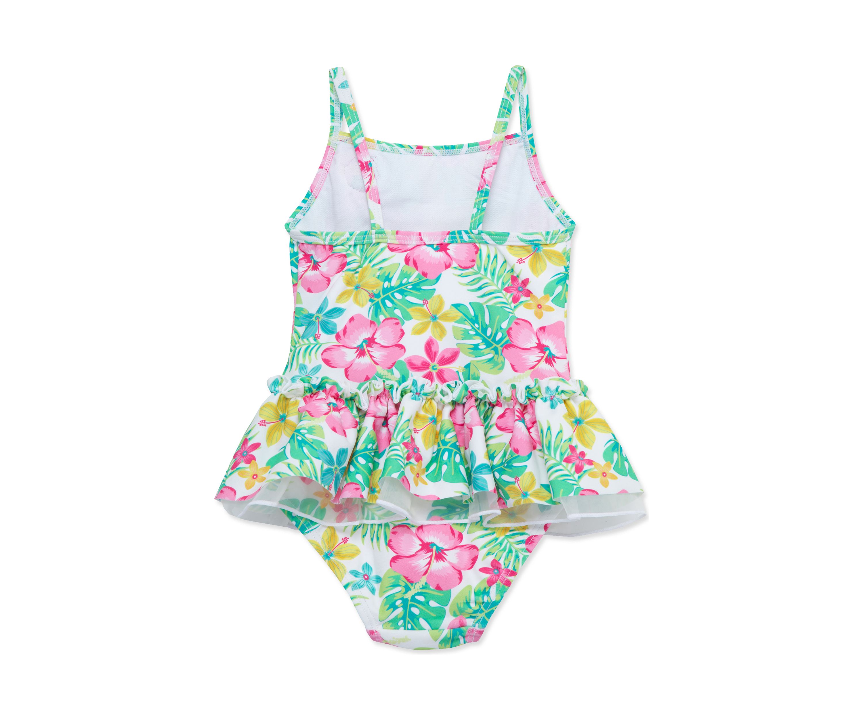 Baby Girls Tropical Printed Swimsuit
