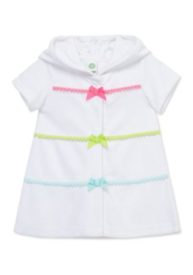 Little Me Toddler Girls Pop-Pom Swim Cover Up