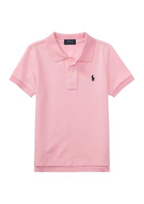 Ralph Lauren Childrenswear Boys 2-7 Cotton Mesh Polo Shirt, Pink, 5 -  0889604335875