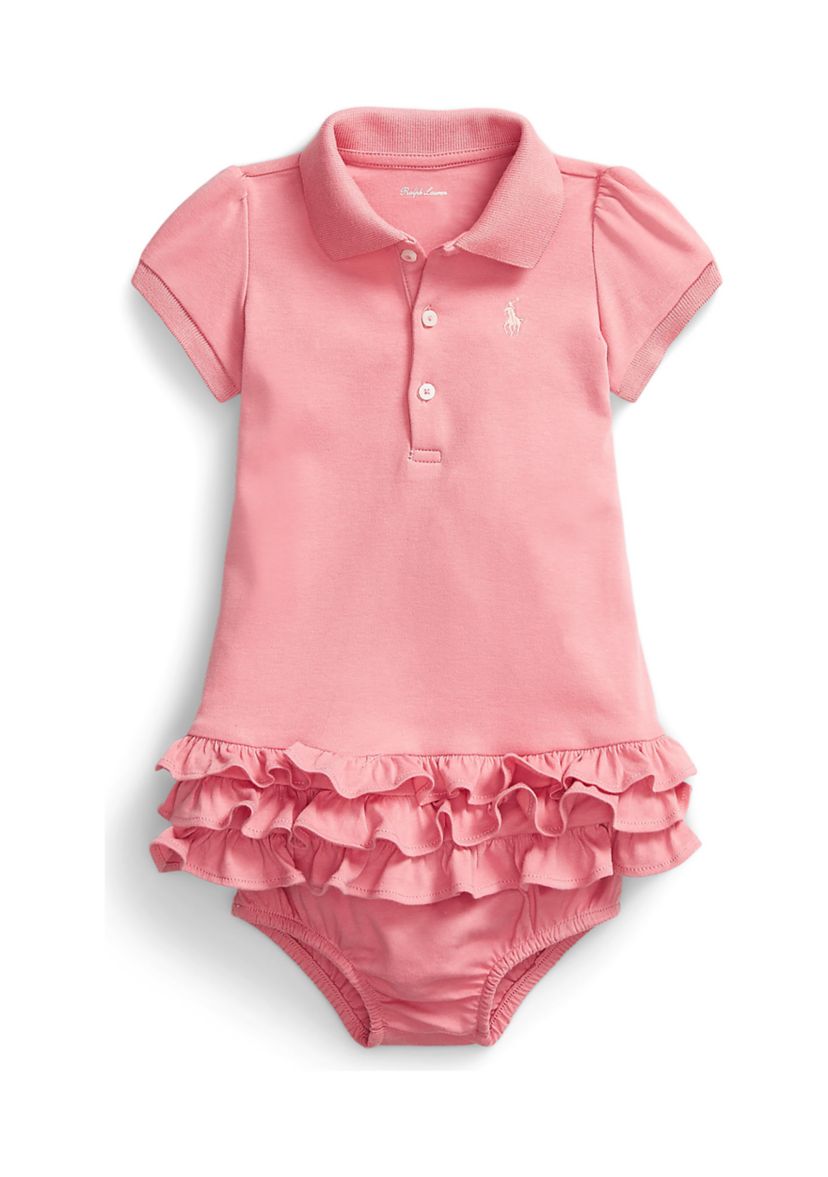 Baby Girls Ruffled Polo Dress 