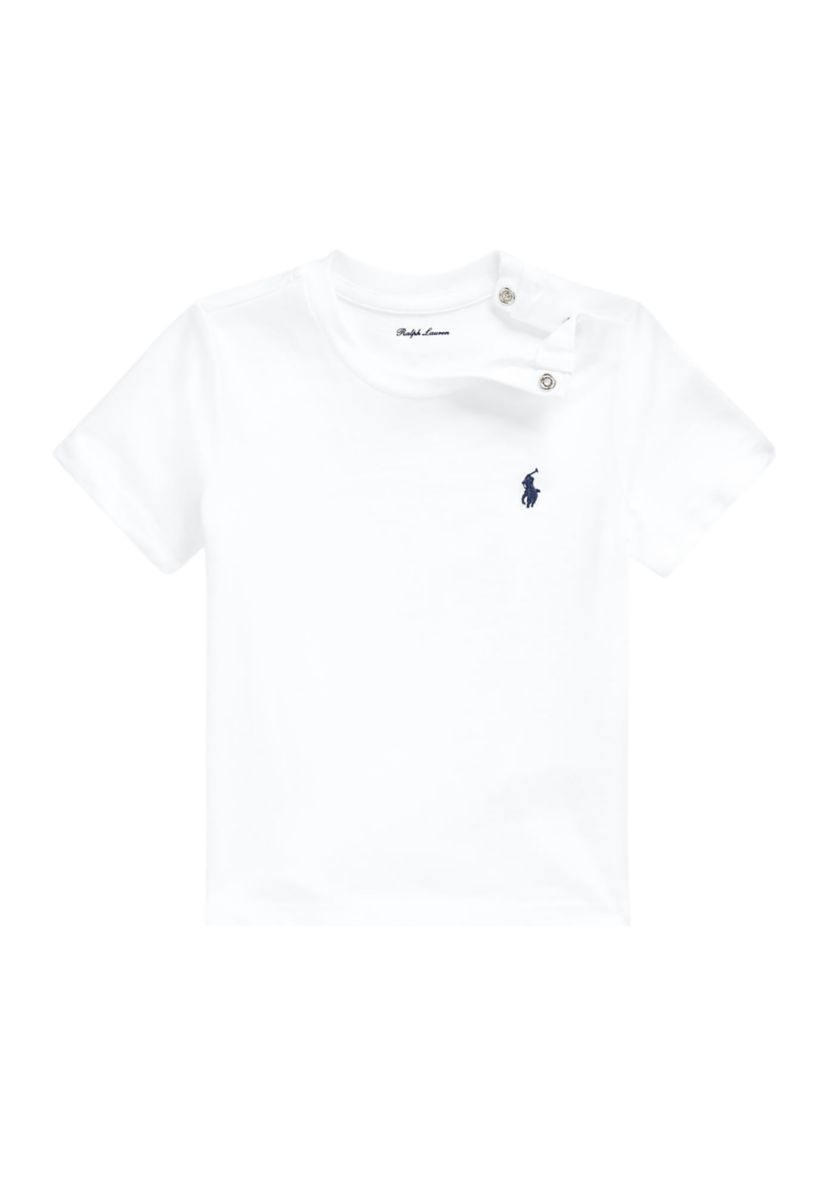 Baby Boys Cotton Jersey Crew Neck T-Shirt