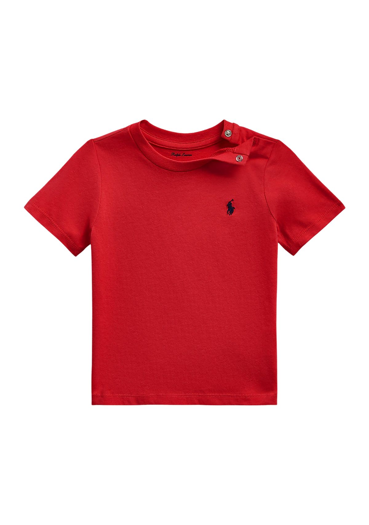 Baby Boys Cotton Jersey Crew Neck T-Shirt