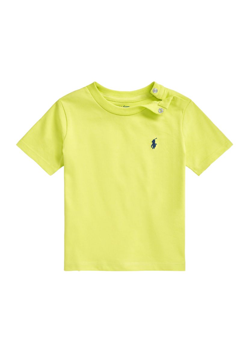 Baby Boys Cotton Jersey Crew Neck T-Shirt