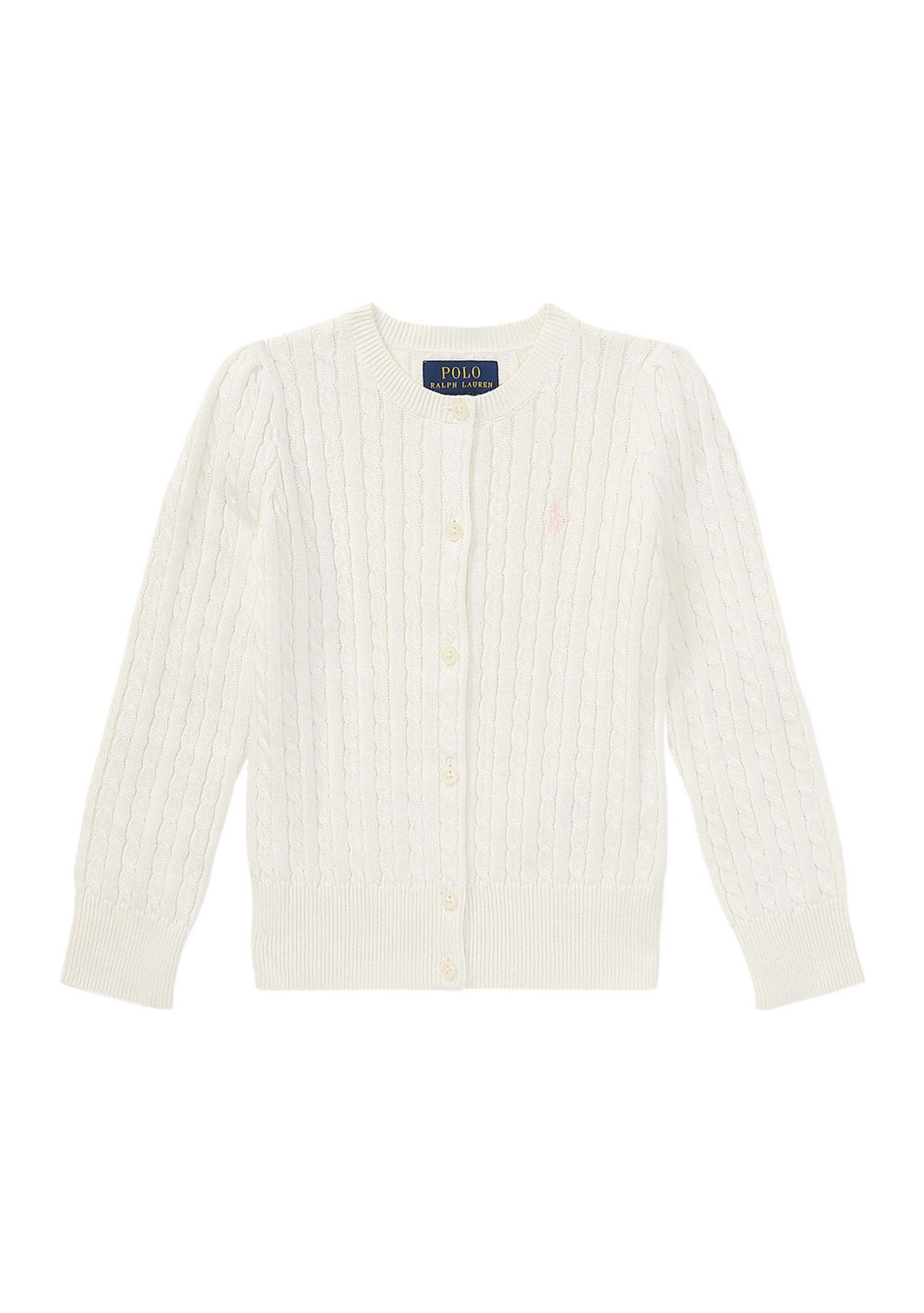 Girls 2-6x Mini Cable Cotton Cardigan
