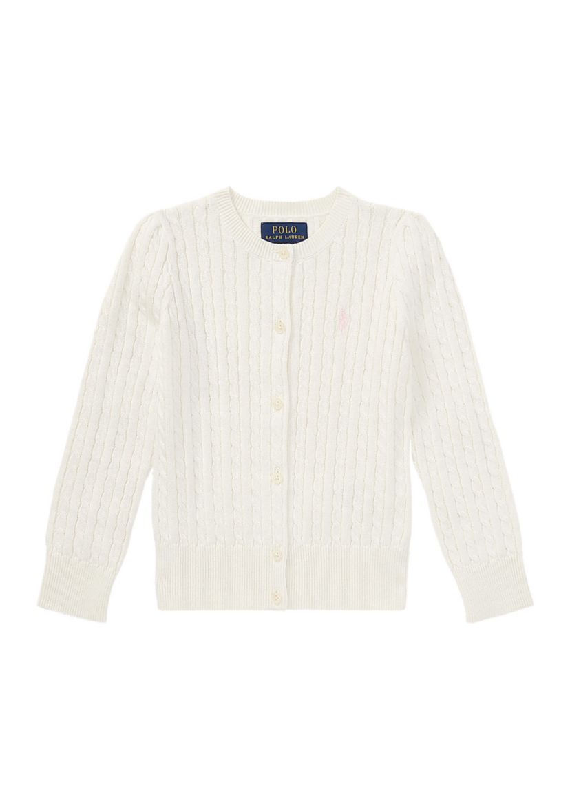 Girls 2-6x Mini Cable Cotton Cardigan