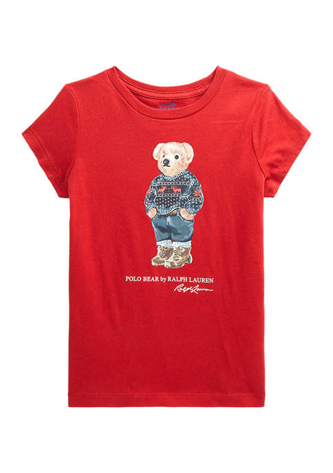 Toddler Girls Polo Bear Cotton Jersey T-Shirt