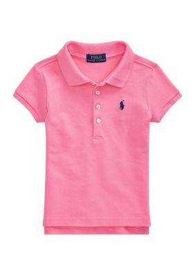 Ralph Lauren Childrenswear Girls 2-6x Stretch Cotton Mesh Polo Shirt | belk