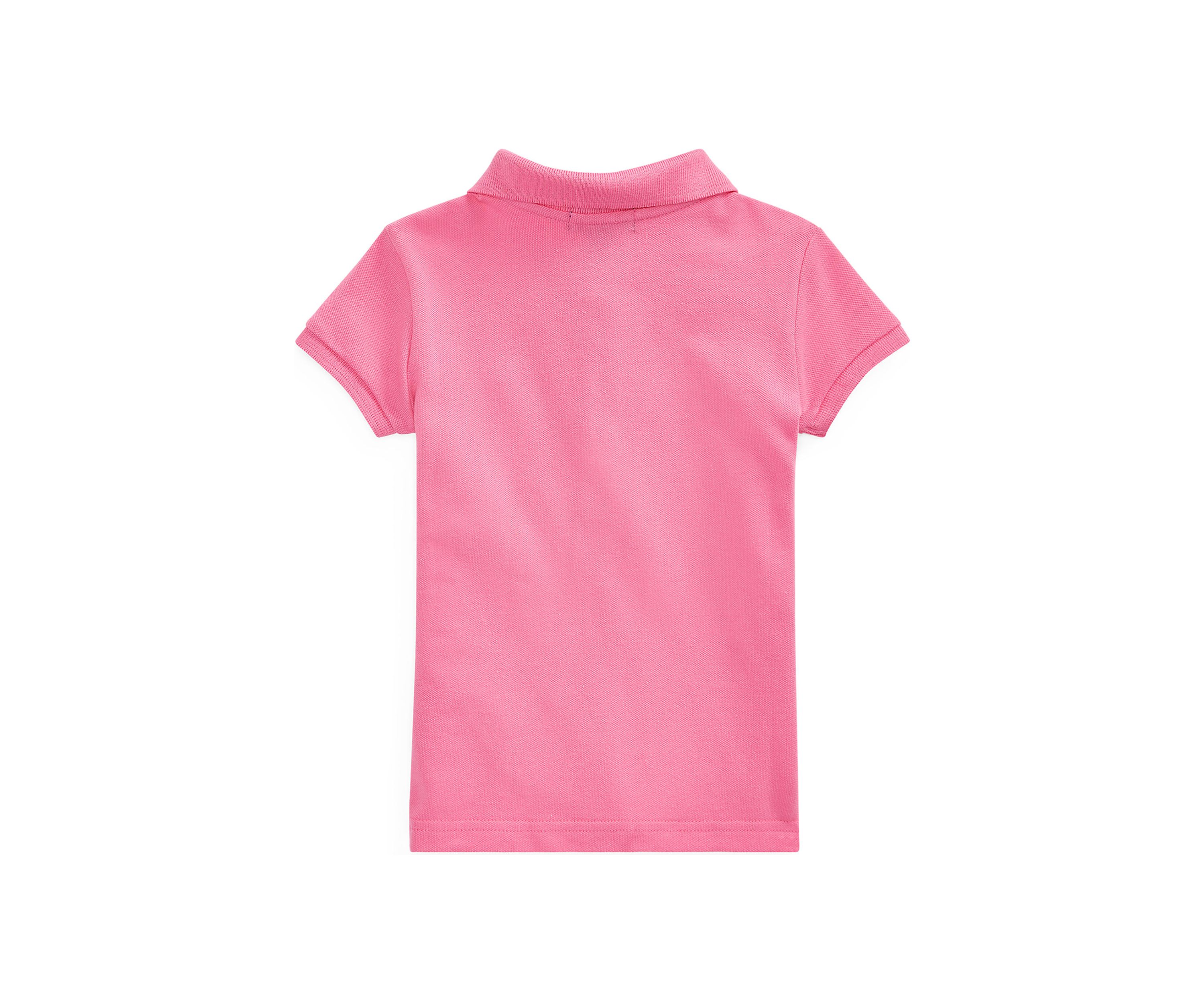 Girls 2-6x Stretch Cotton Mesh Polo Shirt