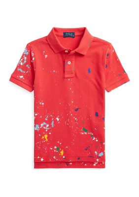 Ralph Lauren Childrenswear Toddler Boys Paint-Splatter Cotton Mesh Polo  Shirt | belk