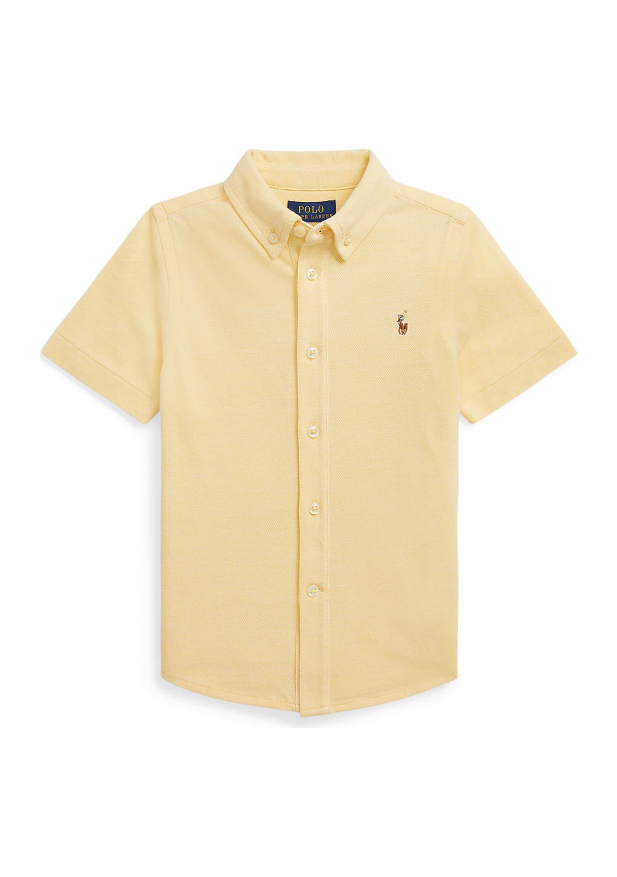 Toddler Boys Knit Oxford Short Sleeve Shirt