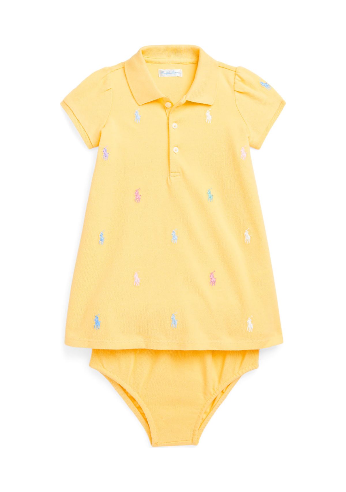 Baby Girls Polo Pony Piqué Polo Dress & Bloomer